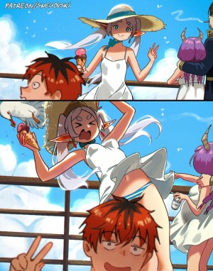 อ่านโดจิน เที่ยวทะเลกับฟรีเรน แปลไทย