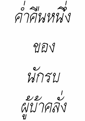 อ่านโดจิน ค่ำคืนหนึ่งของนักรบผู้บ้าคลั่ง แปลไทย