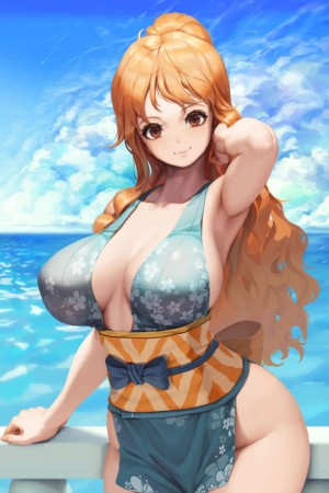 อ่านโดจิน เที่ยวทะเลกับนามิและโรบิน แปลไทย